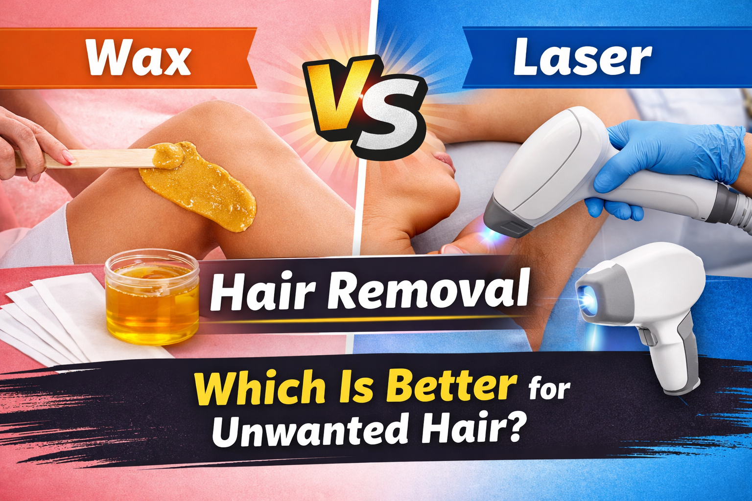 Wax or Laser Hair Removal