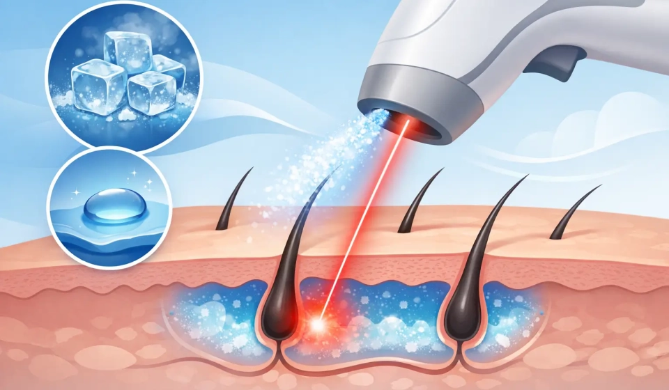 How Cooling Lasers Reduce Pain During Hair Removal